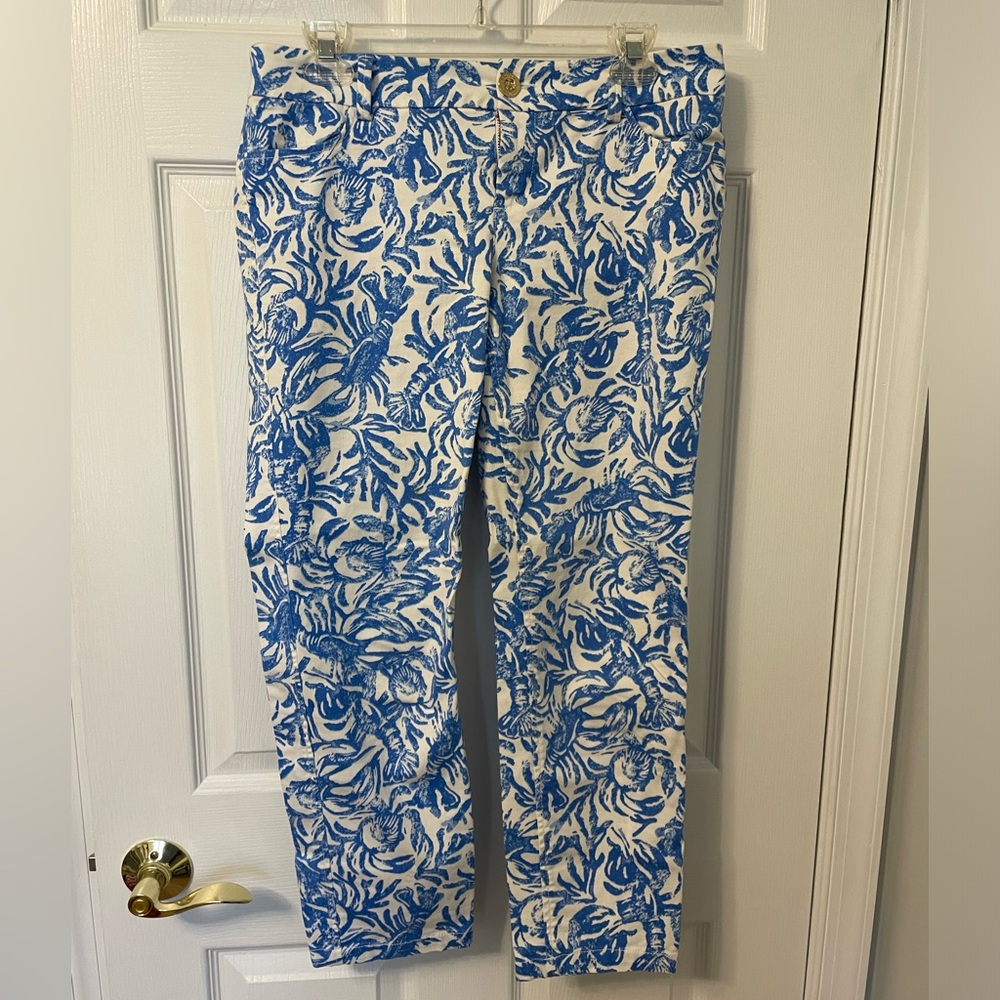 Lilly Pulitzer Blue and White Pants